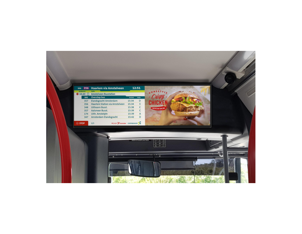 Reizigersinformatie en reclame in één 